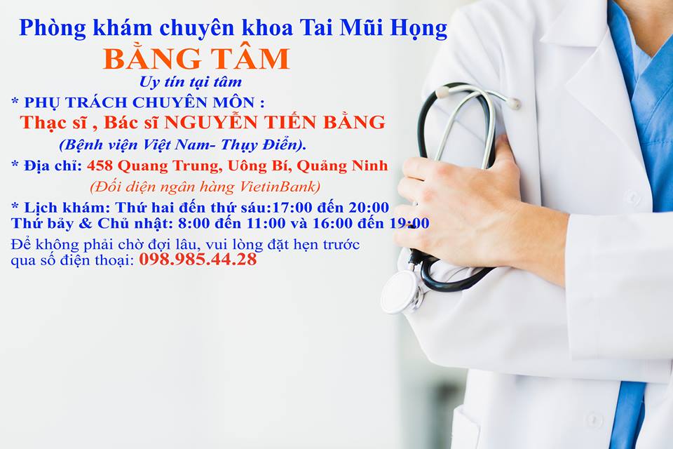 Phòng khám chuyên khoa Tai Mũi Họng Bằng Tâm.