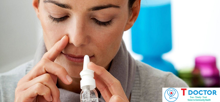 Sử dụng nước muối sinh lý làm sạch mũi